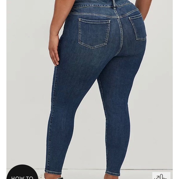 Torrid 20S blue jean/denim jegging legging nwt - Picture 3 of 9